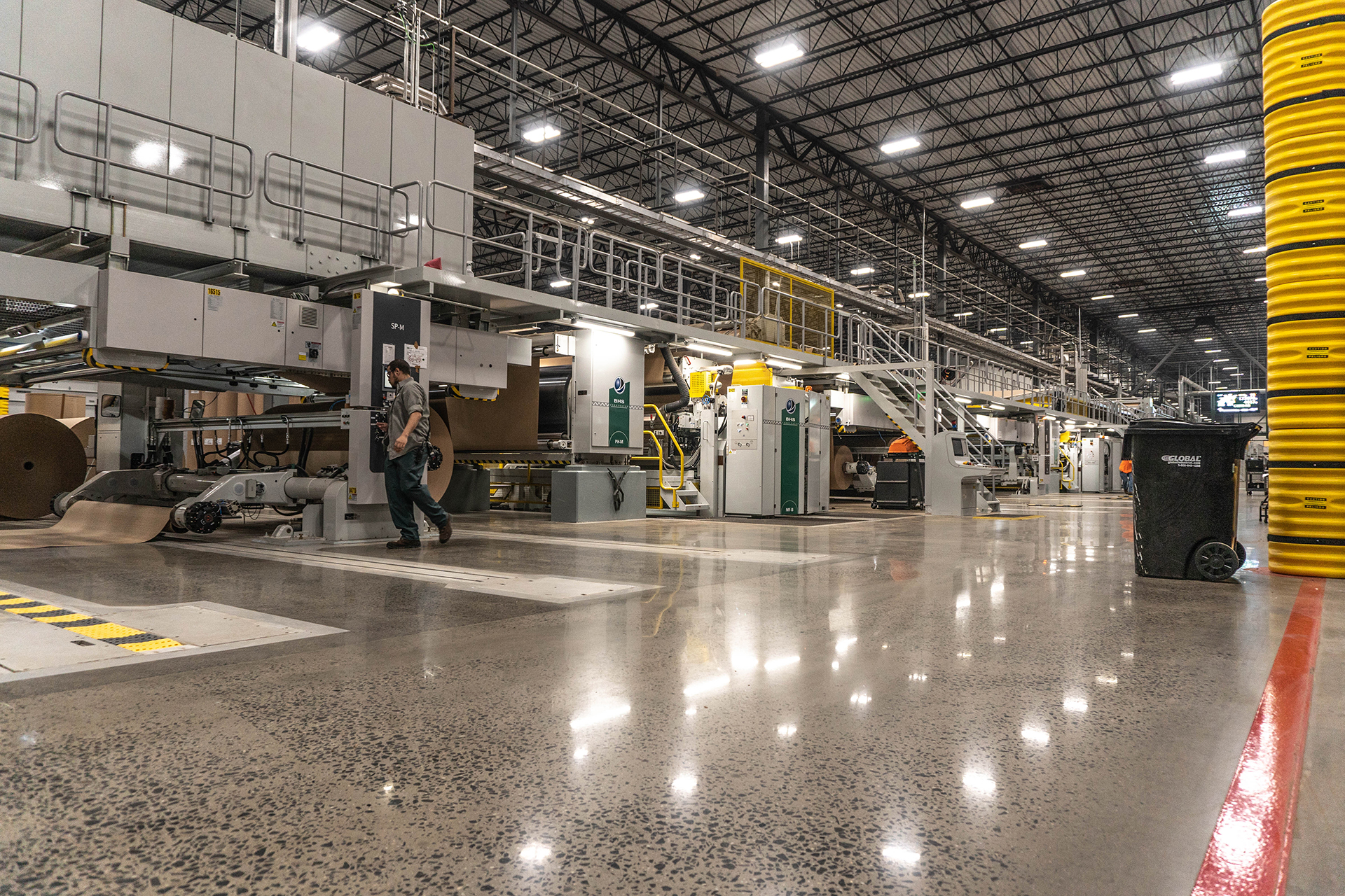 well maintained polished concrete floors