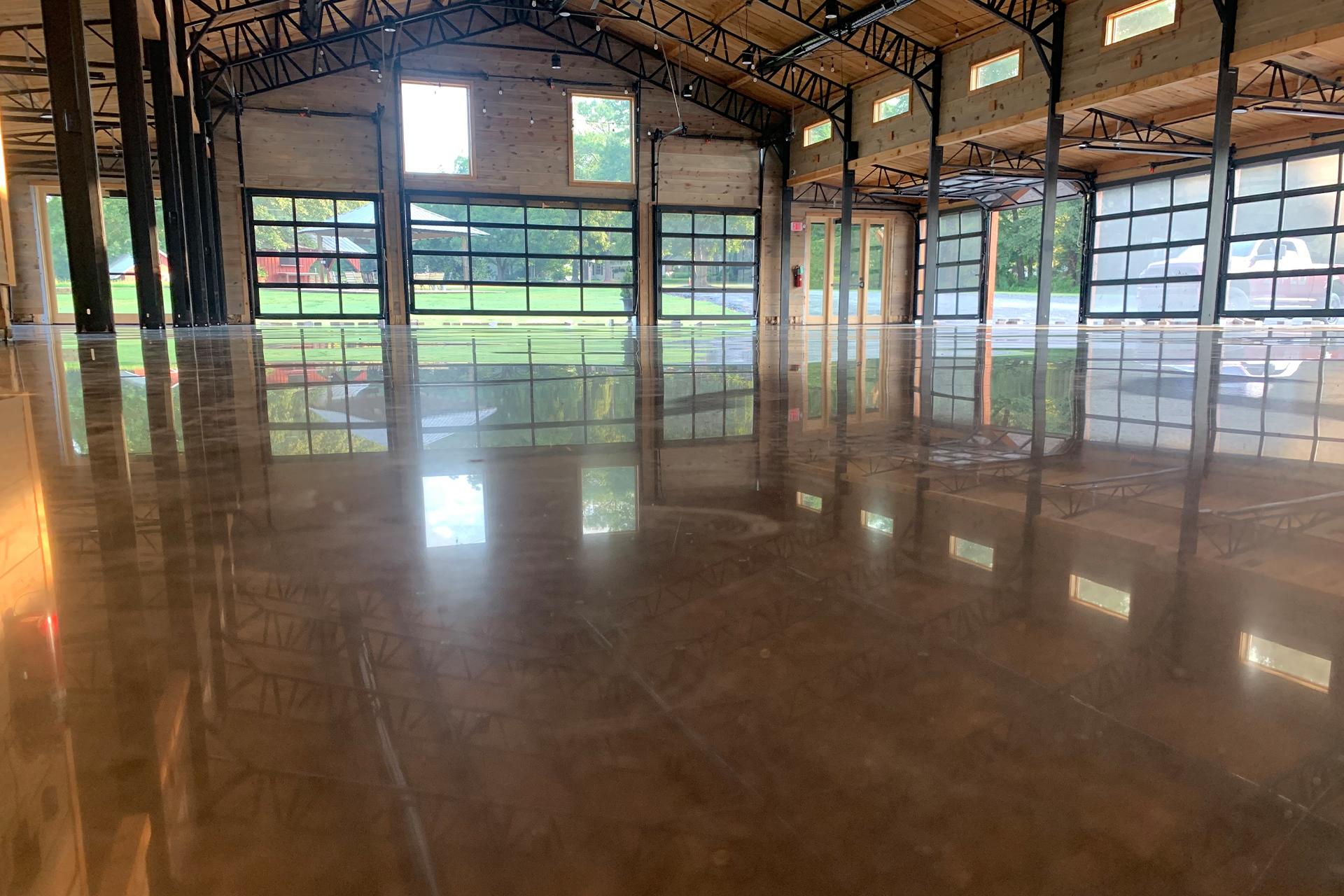 polished concrete floor